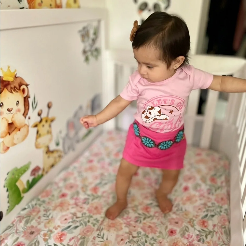 “Lets go girl” onesie cowgirl babygirl bodysuit
